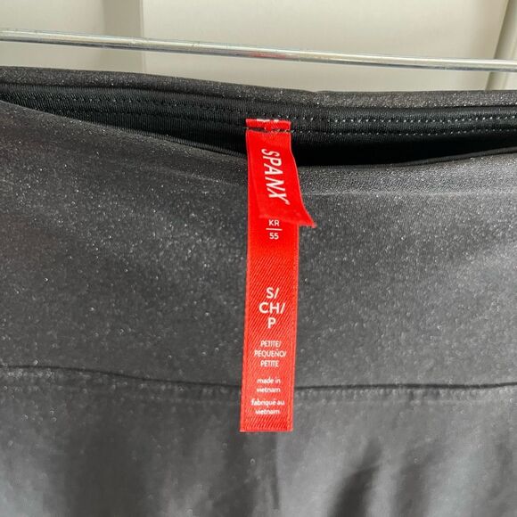 Spanx Faux leather shiny leggings shaping black small NWOT - Picture 8 of 14